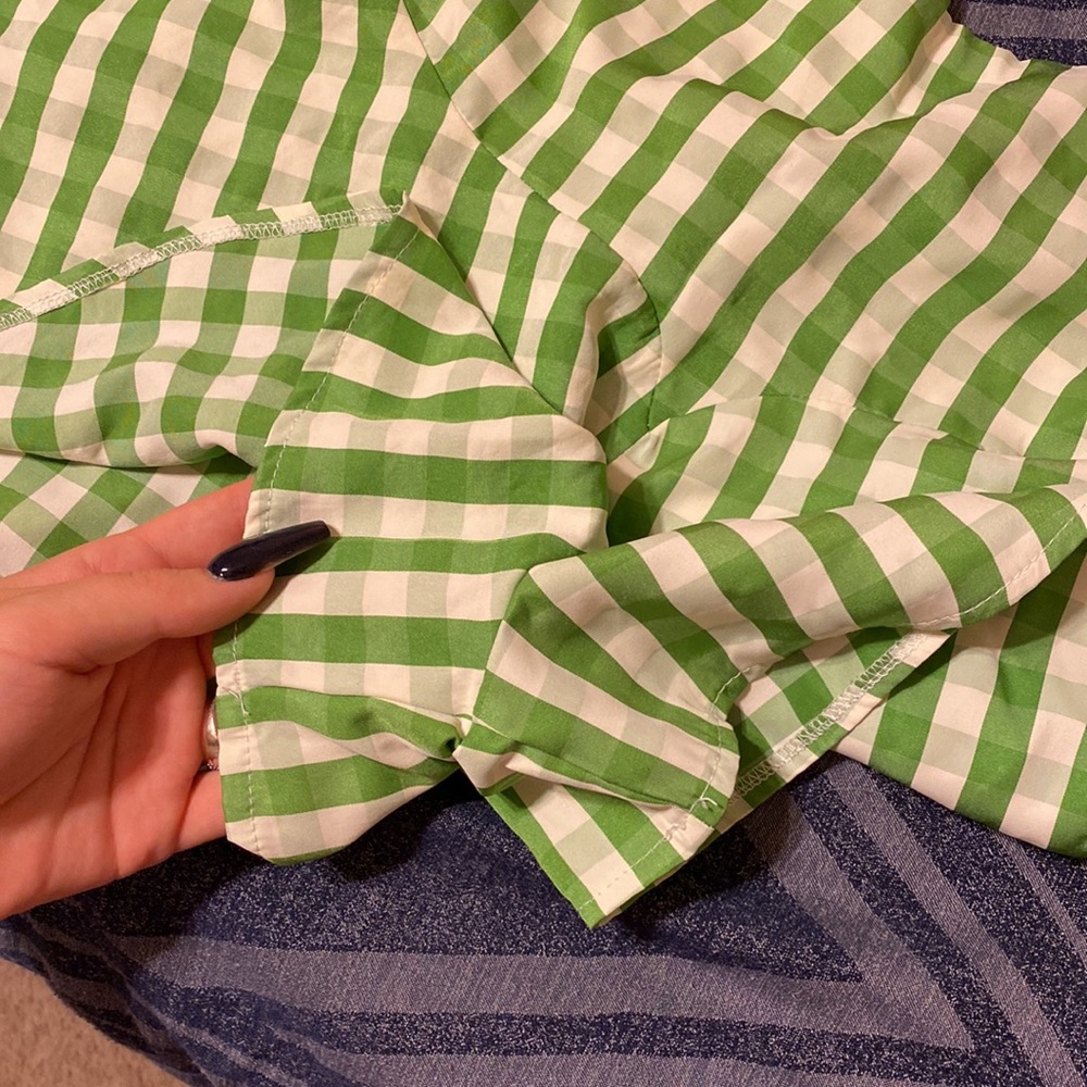 Gingham Pattern Skort Set - Picture 2 of 4